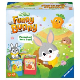 My first Funny Bunny Ravensburger, joc de societate pentru copii de la 18 luni, Multicolor