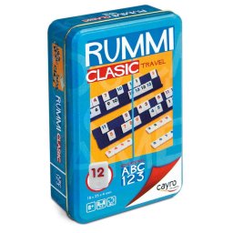 Joc Rummy travel Cayro, remi clasic in cutie metalica pt. calatorii