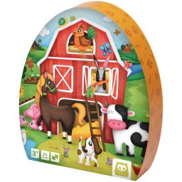 Puzzle Educativ - 24 Piese - Ferma, varsta intre 3-5 ani, Multicolor