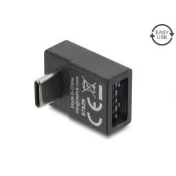 Adaptor USB-C 2.0 la EASY USB-A unghi 90 grade T-M, Delock 67629