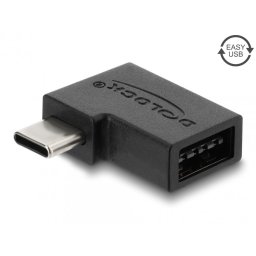 Adaptor USB-C 2.0 la EASY USB-A unghi 90 grade T-M, Delock 67631