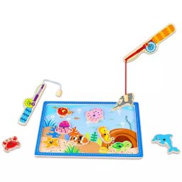 Tooky Toy: Joc de pescuit magnetic din lemn