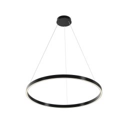 Pendul Rim MOD058PL-L42BK — LED 51W, aluminiu negru