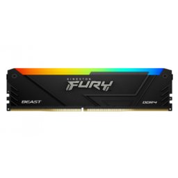 Memorie RAM Kingston Fury Beast RGB Intel XMP 2.0 KF436C18BB2A/16, 16GB, DDR4-3600, CL18