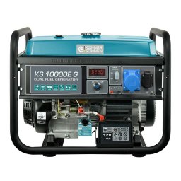 Generator curent electric KS 10000EG, 7500 W, stabilizator de tensiune (AVR), monofazat, 15 h autonomie maxima, 25 l benzina/gaz