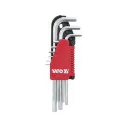Set chei imbus hexagonale, 9 buc, 2-10mm, CR-V, YT-0502