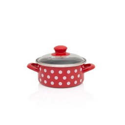 Cratita 1l cu capac din sticla Tufne Metalacemail/14cm/1l