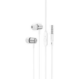 Casti M108, Jack 3.5 mm, 1.2 m, Alb