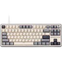 Tastatura R87PRO Brown Switch RGB LED USB-C Half Grey