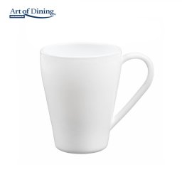 Vesela pentru masa si tacamuri SET 6 CANI OPAL ALB 380 ML, AIDA