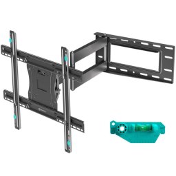 Tilting and swiveling TV bracket for 40"-75" max 68 kg, black