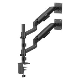 Mount / Holder for 2 Monitors, Gas Spring, 17"-32", 1-10 kg, Matte Black, ER-692 B