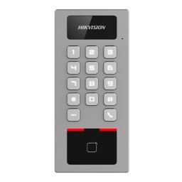 Terminal control acces Hikvision, card M1/DESFire, PIN, Bluetooth, Wi-Fi, PoE, 2 usi, IP65, IK09, DS-K1T502DBWX-E1
