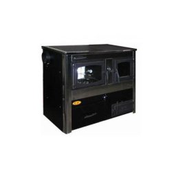 SOBA INCALZIRE CENTRALIZATA CU PLITA SI CUPTOR DIN OTEL CU PLACAJ INOXCONCEPT 2 LUX 25kW DX