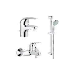 SET BATERII GROHE EUROECO (LAVOAR CADA/DUS) + SET DUS TEMPESTA NEW 100 (1F)