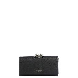 TED BAKER Portofel Roosali Rose Detail Leather Large Bobble 283900 black