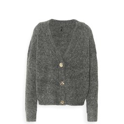 ONLY Jachetă Onlzoey L/S V-Neck 15215618 BS000088 dark grey melange