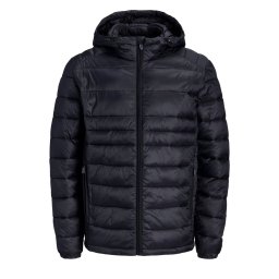 JACK & JONES Geacă Jjekingsley Light Puffer Hood 12298869 C-N10 black