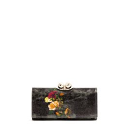 TED BAKER Portofel Liieeah Printed Large Bobble Purse 285628 black