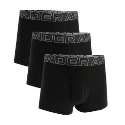 Under Armour Boxeri pentru bărbați Perf Cotton 3in 3Pack Black XXL