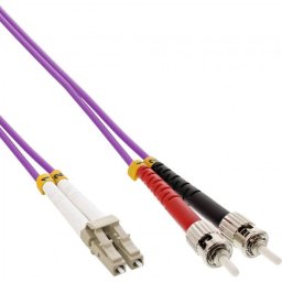 Cablu Fibra Optica InLine LC-ST OM4 15m