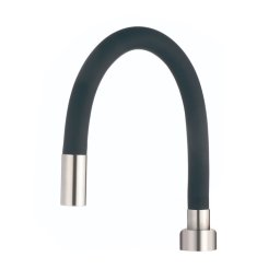 Pipa flexibila pentru incalzitorul de apa Rosberg R57101I22, 22 mm, Negru