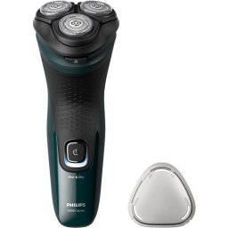 Aparat de ras Philips Seria 3000X X3002/00, 3 lame, Verde/Negru