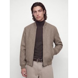 Jack & Jones Jacheta bomber barbati, Regular fit, JJEJAMES, Maro (SELECTATI MARIMEA: S)