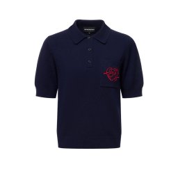 EMPORIO ARMANI Pulover EW004687AF29552 UB102 navy blue