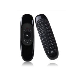 Tastatura Wireless Techstar® R15, QWERTY, Telecomanda Mini, Wireless 2.4G, Gyroscop, pentru IR PC, Smart TV, Android Box