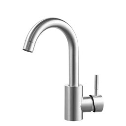 Baterie lavoar din inox SUS304 satinat, monocomanda, 23 cm, MP008