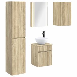 Set dulap baie 5 pcs Stejar Sonoma 43 x 11,5 x 60,5 cm GartenMobel Dekor