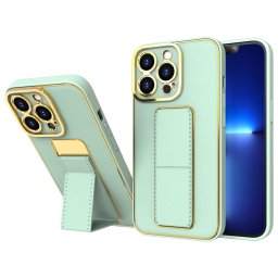 Husa New Kickstand Case case for iPhone 12 Pro with stand green