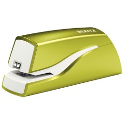 Capsator electric LEITZ Wow cu baterii NeXXt Series, 10 coli - verde metalizat
