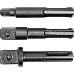 Set 3 adaptoare SDS+ - 1/4", 3/8", 1/2" , YT-04686