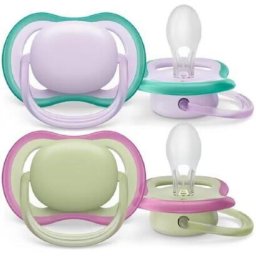 Set 2 suzete Philips-AVENT SCF085/30 Ultra Air, ortodontice, 0-6 luni