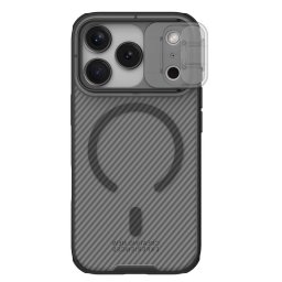 Husa Nillkin CamShield Pro MagSafe Compatible Case for iPhone 17 Pro - Transparent Black