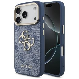 Husa Husa pentru iPhone 18 Pro / iPhone 17 Pro - Guess Hardcase 4G Big Classic Logo (GUHCP18L4GMGCBL) - Blue