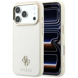 Husa Husa pentru iPhone 18 Pro Max / iPhone 17 Pro Max - Guess Saffiano Small 4G Classic MagSafe (GUHMP18X6PSA4DME) - Beige