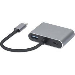 IUHCHDVGA USB Type-C Hub 4-in-1 USB 3.0 + PD 100W + HDMI 4K 30Hz + VGA Full HD