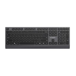Tastatura KB-MCH-06 Slim wired multimedia keyboard with Type-C adapter, US layout, black