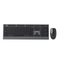 Tastatura KBS-WPS-02 Dual-mode slim wireless desktop set, 2.4G+BT, US layout