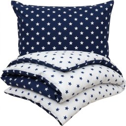 Lenjerie pat 1 pers. 4Home Stars Navy blue, 140 x 200 cm, 70 x 90 cm