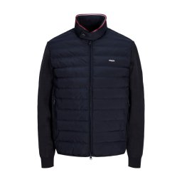 Jack & Jones Jacheta barbati, cu guler inalt, Regular fit, JPRBLUGARRY HYBRID, Bleumarin inchis (SELECTATI MARIMEA: M)