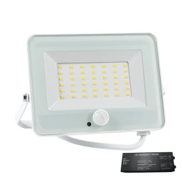 Proiector, LED, VEGA30, Slim, SMD, Cu Senzor, 3000K, Alb, + Kit Emergenta, IP65