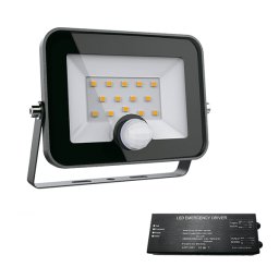 Proiector, LED, VEGA50, Slim, SMD, 50W, 5500K, Negru, Cu Senzor, + Kit Emergenta, IP65