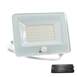 Proiector, LED, VEGA50, Slim, SMD, Cu Senzor, 3000K, Alb, + Kit Emergenta, IP65