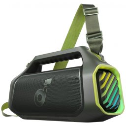 Boxa Portabila Bluetooth Anker SoundCore Boom 2 Plus New Version, 140W, TWS, RGB, Waterproof, Verde A3134062