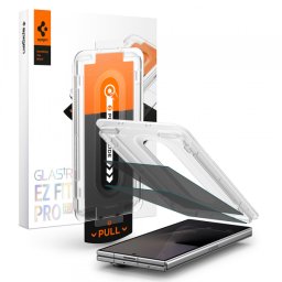 Folie de protectie Ecran Exterior Privacy Spigen GlastR EZ FIT Pro HD pentru Samsung Galaxy Z Fold8 Ultra F976, Sticla Securizata, Full Glue, Set 2 bu