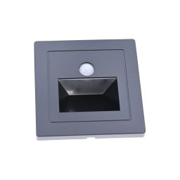 Lampă LED pentru scări cu senzor de mișcare și de amurg LED/3W/230V 6000K negru